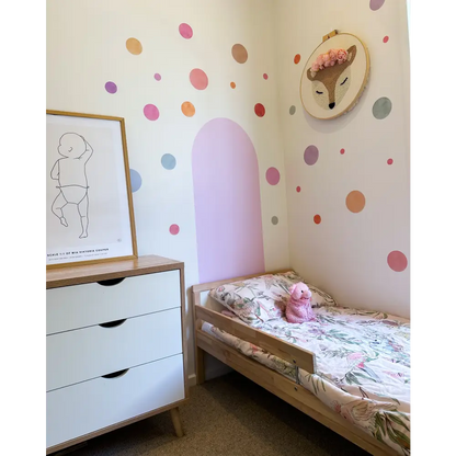 Watercolour Polka Dot Wall Decals - Timber Tinkers