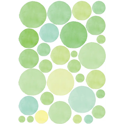 Watercolour Polka Dot Wall Decals - Timber Tinkers