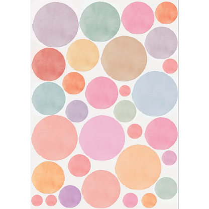 Watercolour Polka Dot Wall Decals - Timber Tinkers