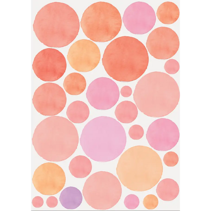 Watercolour Polka Dot Wall Decals - Timber Tinkers