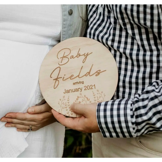 Wildflower Birth Announcement