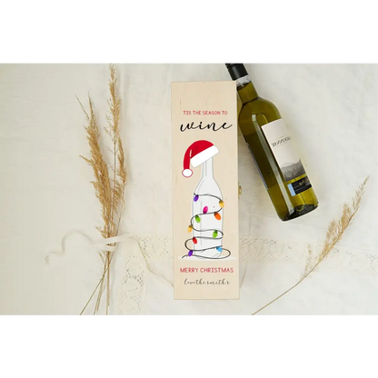 Wine Box Set - Tis the season to wine - Timber Tinkers