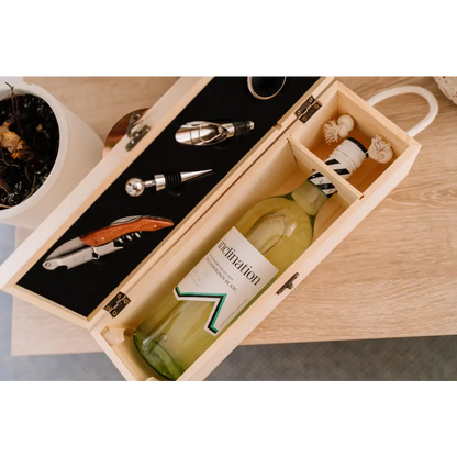 Wine Box Set - Tis the season to wine - Timber Tinkers