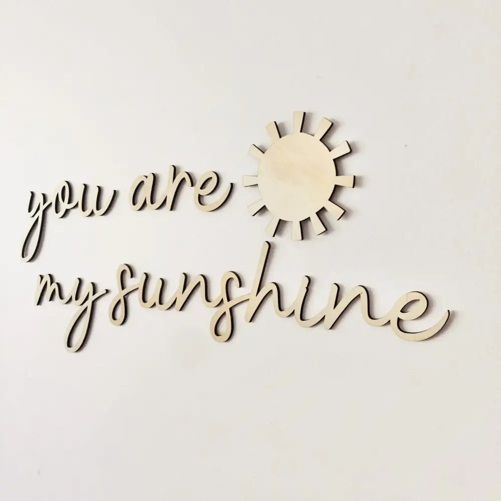 you are my sunshine wall plaque LARGE + SUN - Timber Tinkers