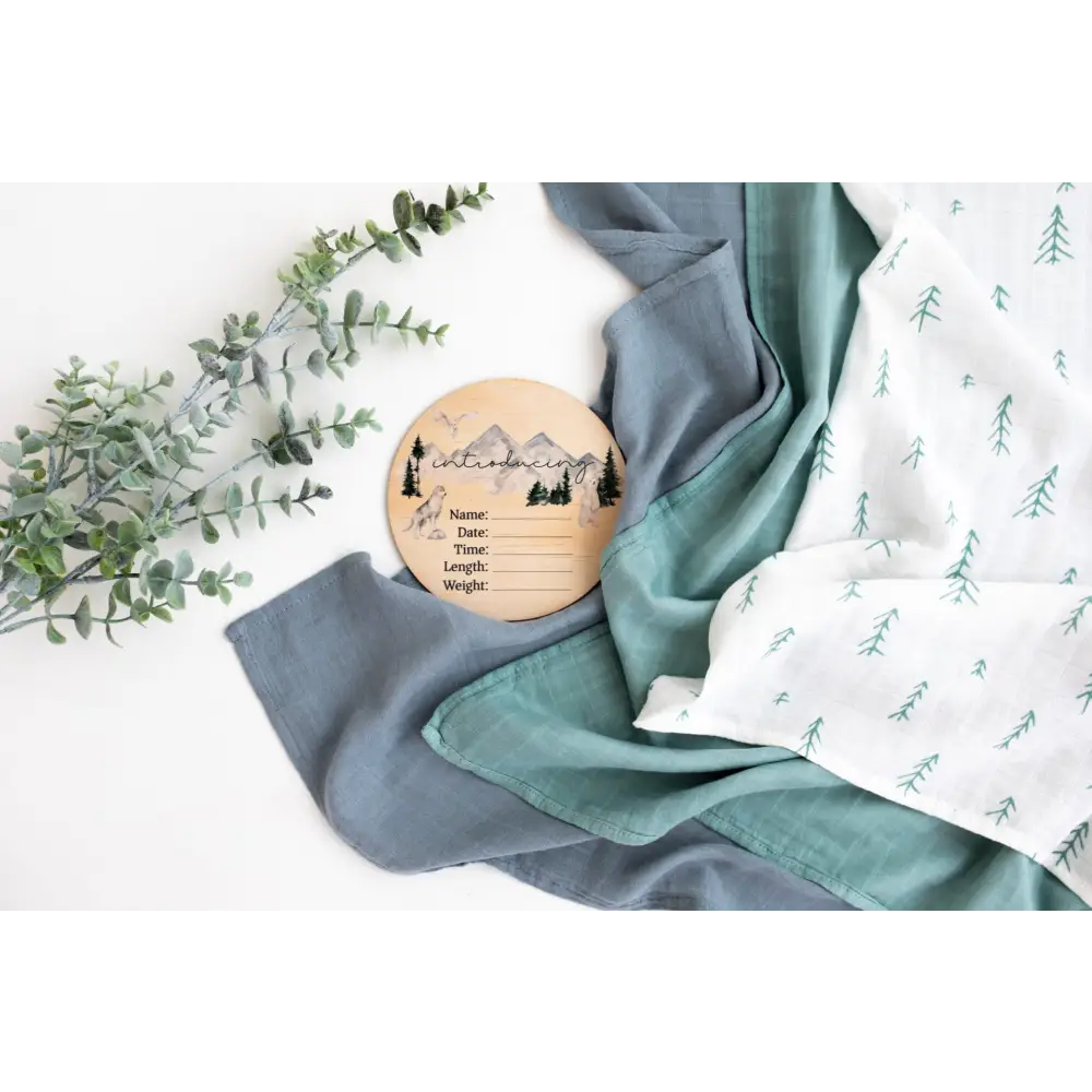 You are so loved Sage Muslin Swaddle