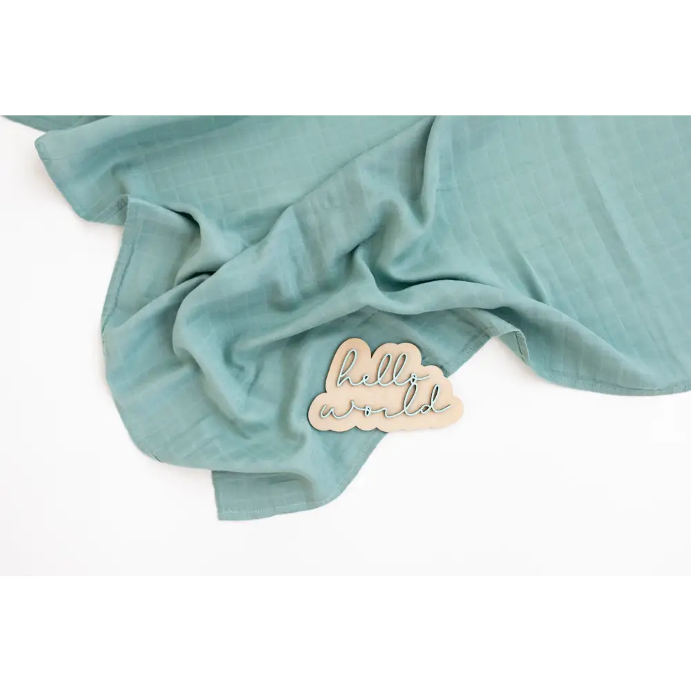 You are so loved Sage Muslin Swaddle