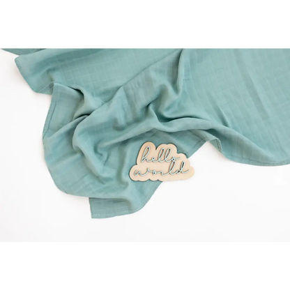 You are so loved Sage Muslin Swaddle