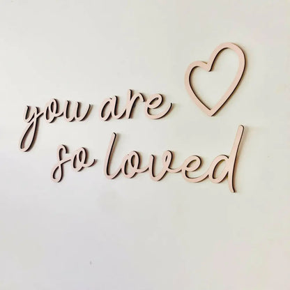 you are so loved wall plaque