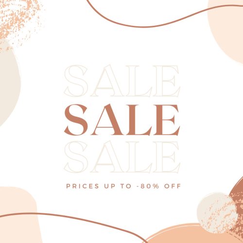 Neutral Abstract Shapes Sale Social Media Post